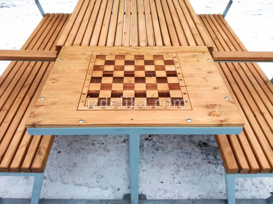 Стол шахматный с сидениями СШ-1 СШ-0001